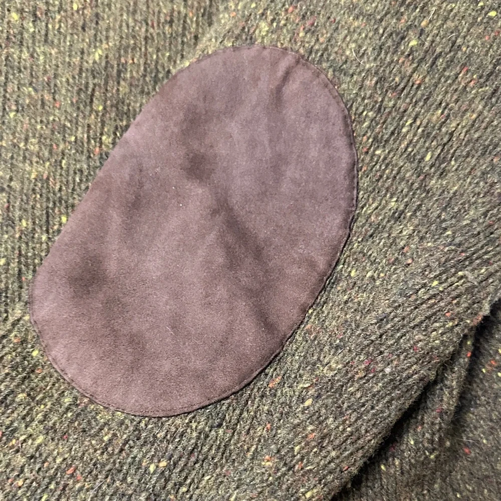 Lands' End Men's Wool Turtleneck Sweater in Olive - Picture 5 of 9